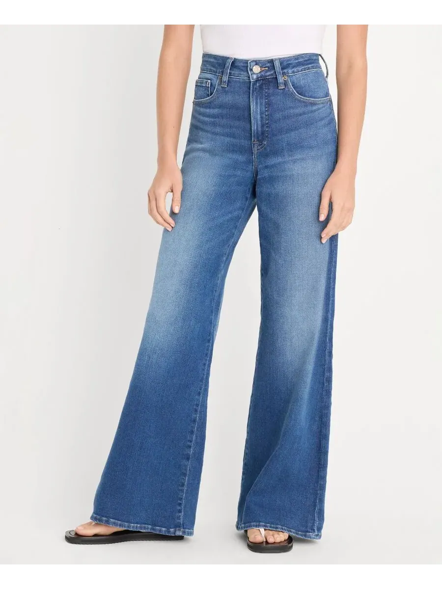 Джинсы палаццо с высокой посадкой Good Waist Soft Tech Palazzo Jeans Good American