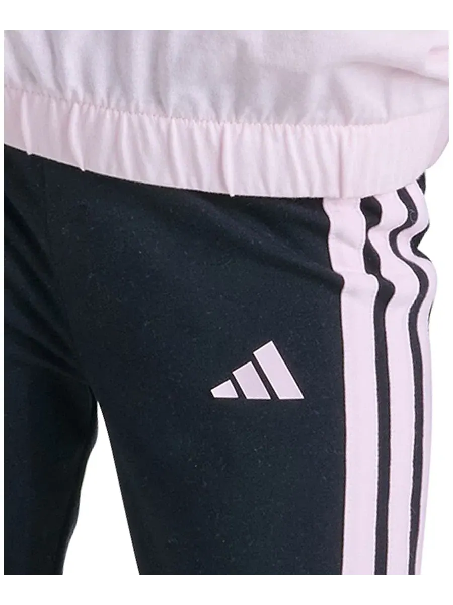 Комплект из свитшота и брюк adidas, с длинным рукавом, с принтом — изображение 4 из 5, розовый/черный