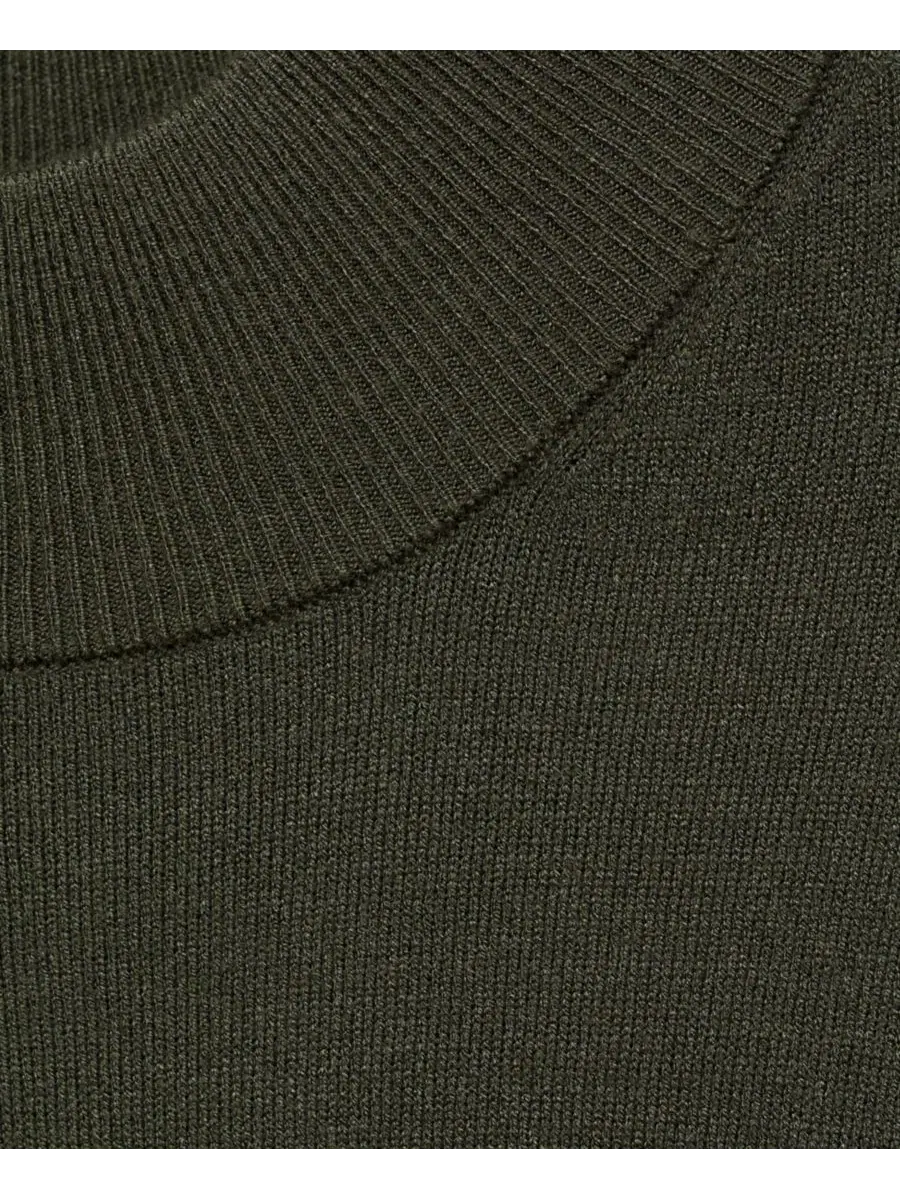 Платье оверсайз с высоким воротником, с разрезом по бокам, модель Round-Neck Knitted MANGO — изображение 12 из 13