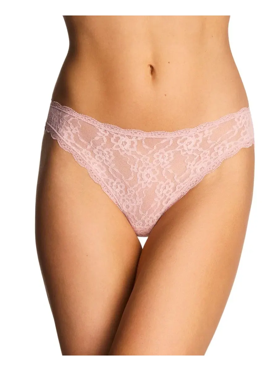 Трусы с высоким вырезом из кружева с цветочным принтом, модель Floral Lace b.tempt'd