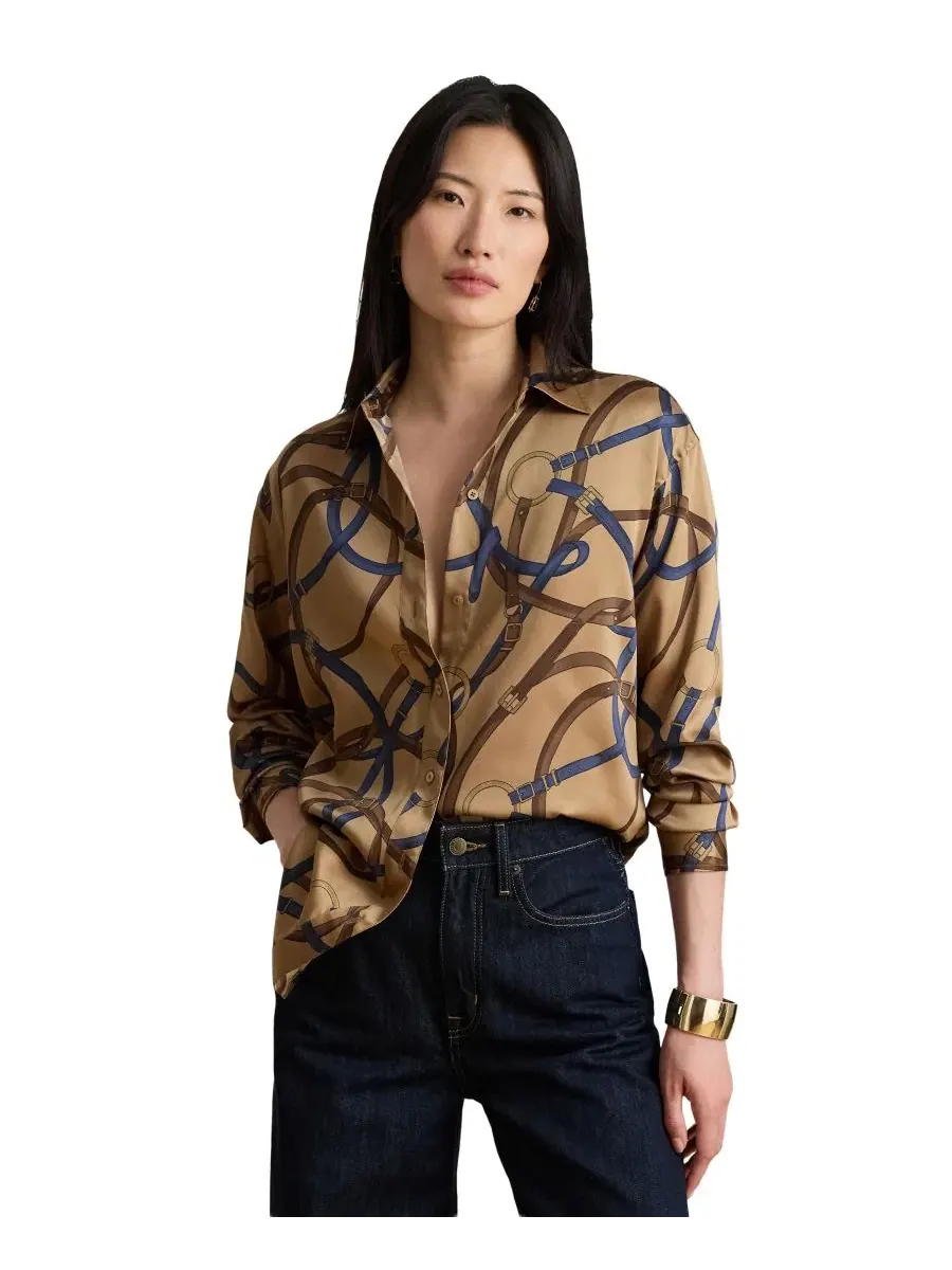 Женская рубашка с принтом Belting Print Lauren Ralph Lauren