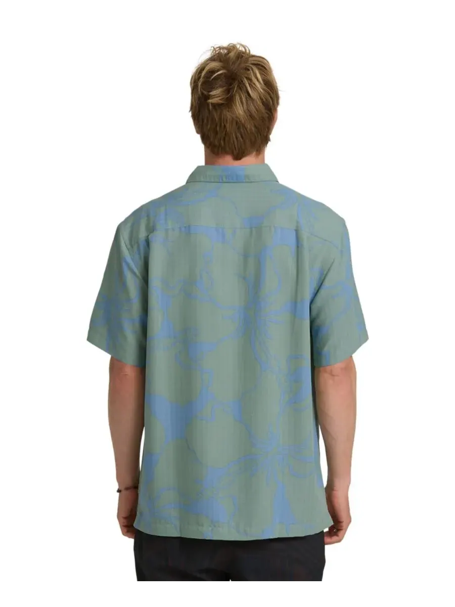 Quiksilver Waterman Мужская рубашка с коротким рукавом Quiksilver Bay Breeze — изображение 3 из 3, кувшинка