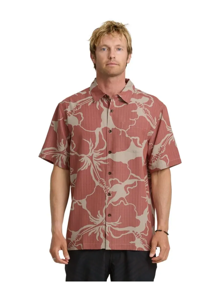 Quiksilver Waterman Мужская рубашка с коротким рукавом Quiksilver Bay Breeze