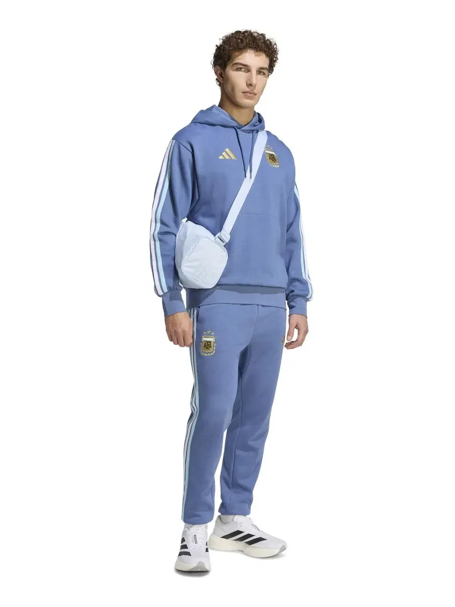 Мужская флисовая толстовка с капюшоном Adidas — изображение 2 из 4, синий