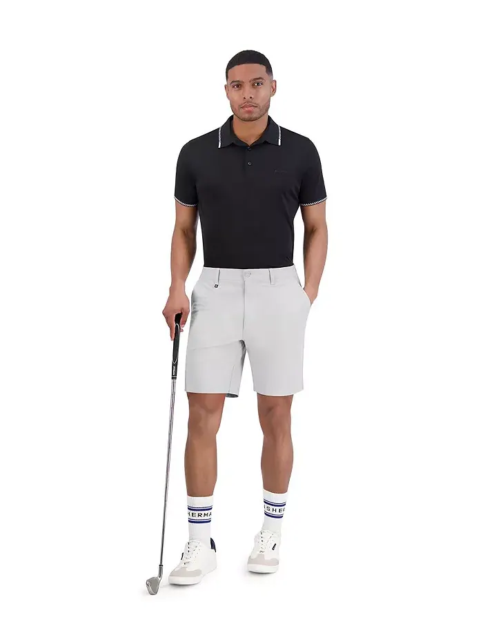 Мужские шорты для гольфа Golf 4-Way Stretch Tech Ben Sherman — изображение 5 из 5, светлый серый