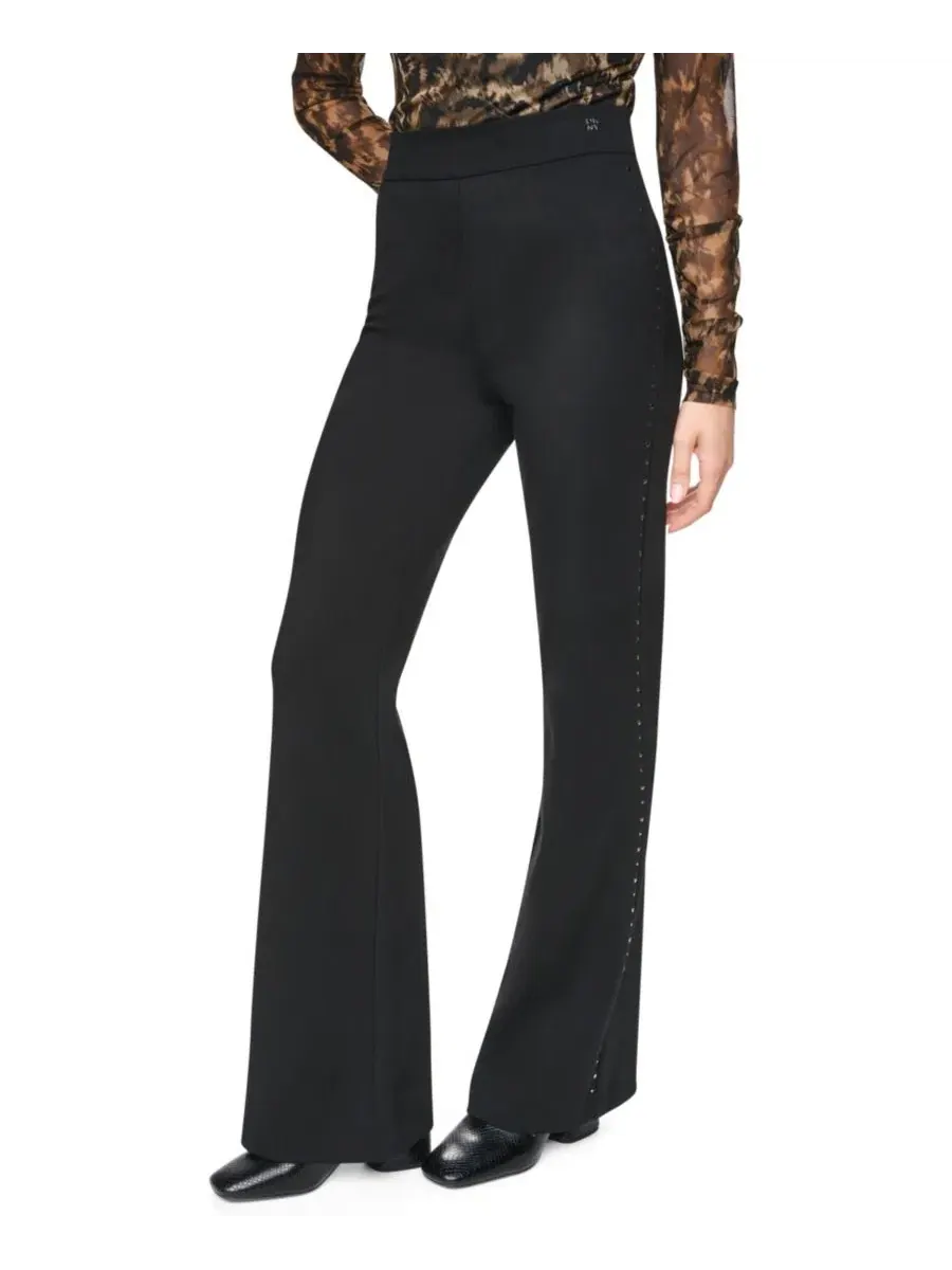 Штаны-палаццо с декором из шипов, модель Stud Detail DKNY