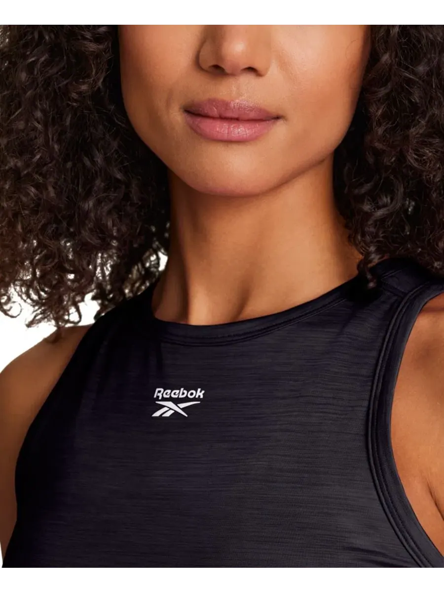 Женский топ для тренировок с круглым вырезом Reebok — изображение 4 из 7, черный темный