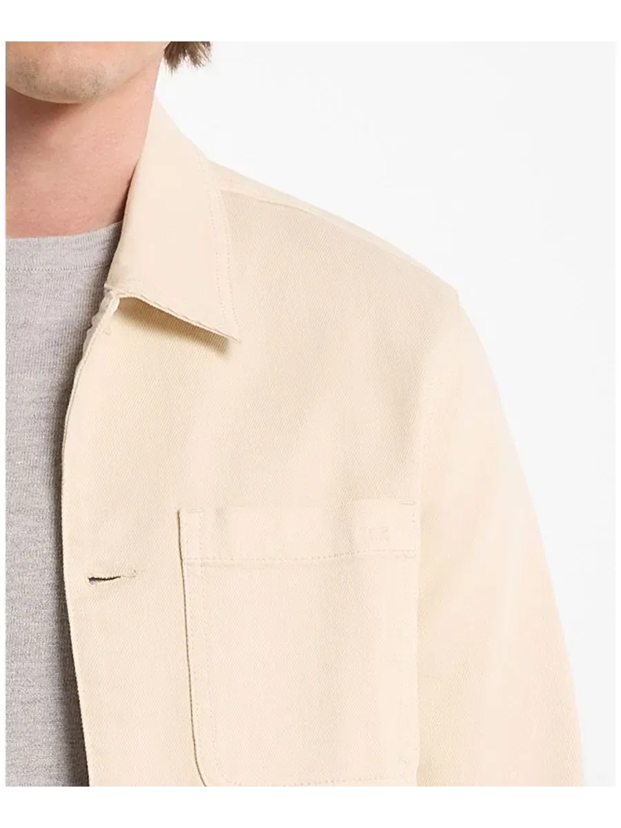Джинсовая куртка-рубашка Michael Kors — изображение 2 из 3, экру