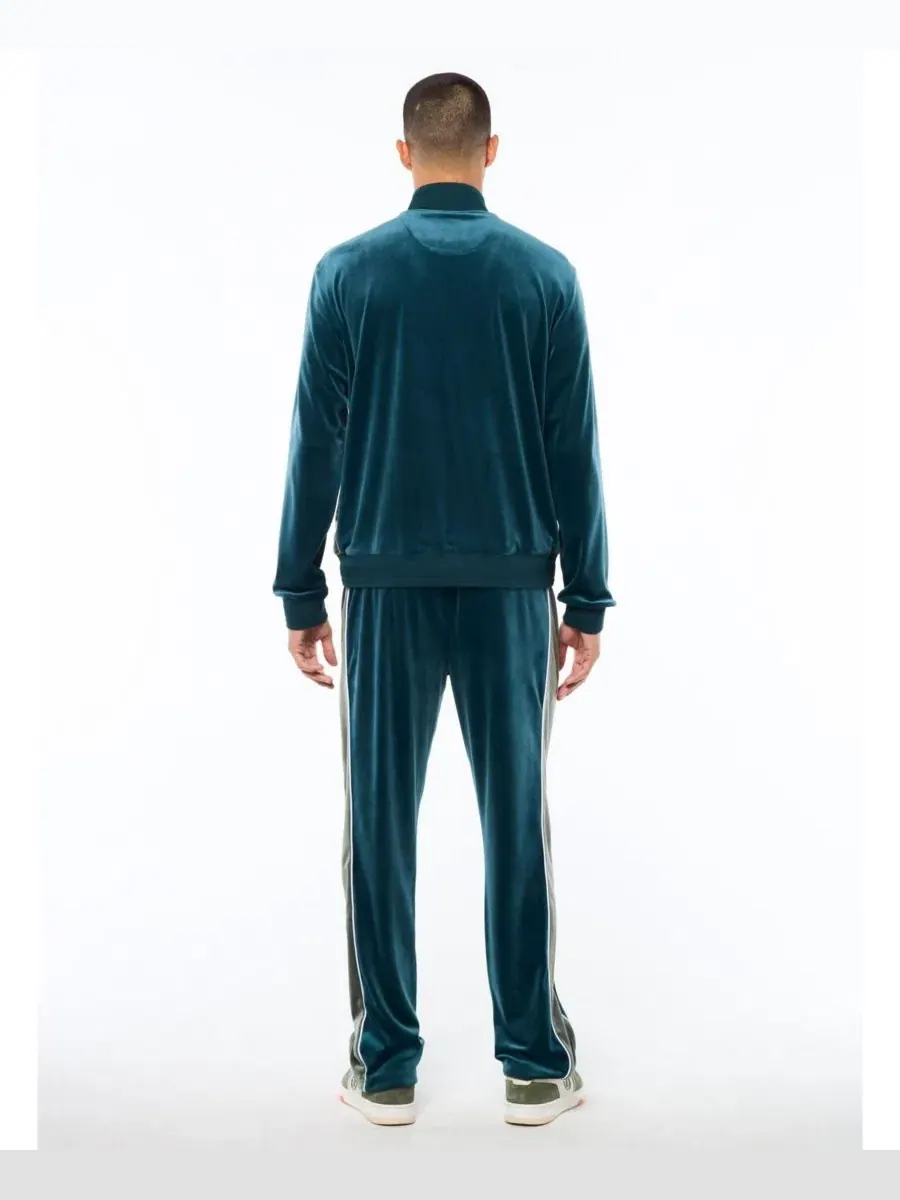 Куртка из велюра Forato Velour Track Jacket Sergio Tacchini — изображение 3 из 5, морской зеленый
