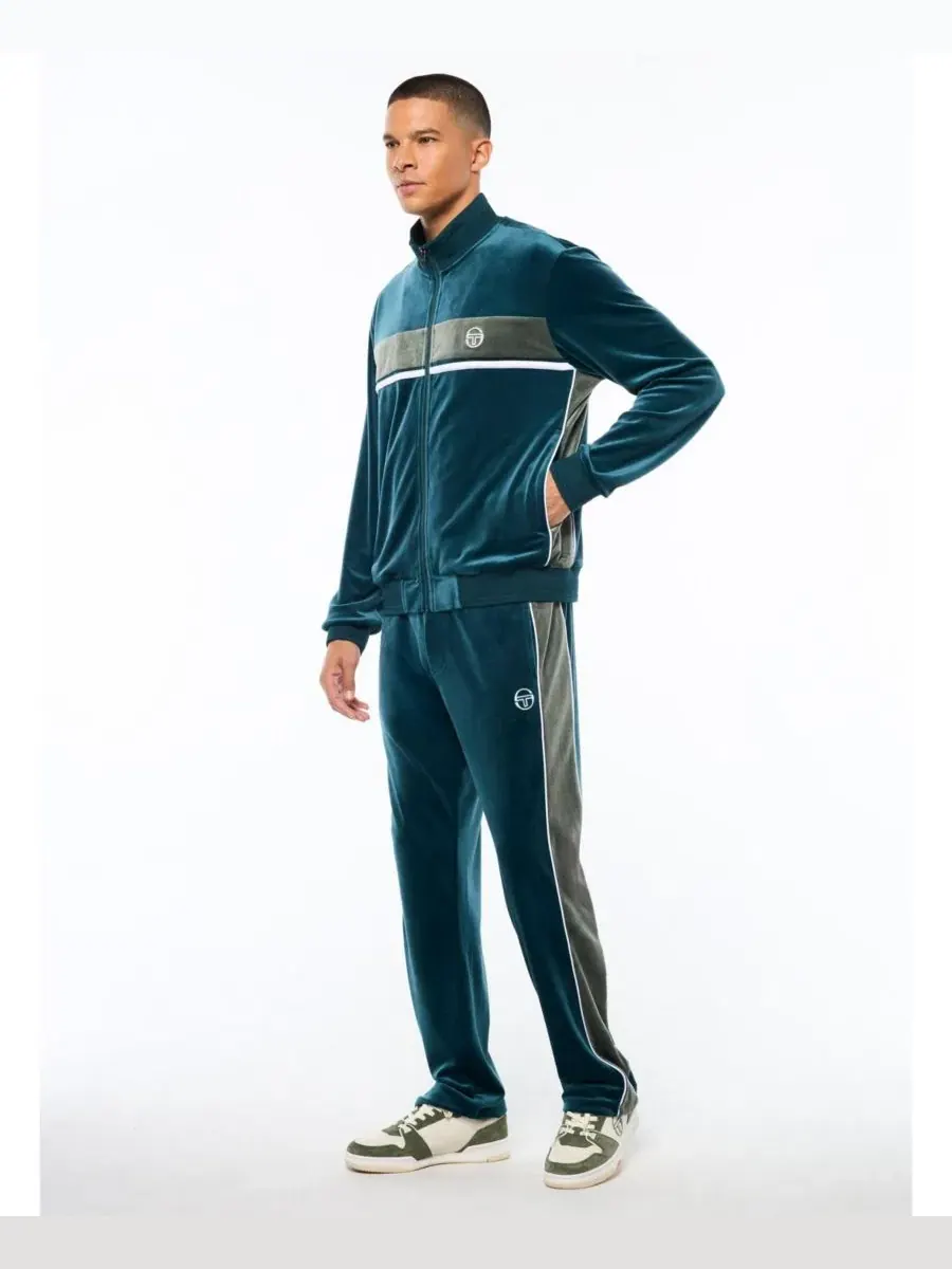 Куртка из велюра Forato Velour Track Jacket Sergio Tacchini — изображение 4 из 5, морской зеленый