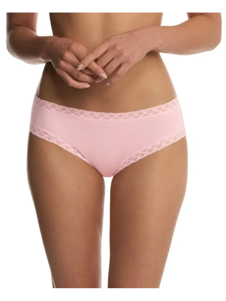 Комплект трусов из пима-хлопка с кружевной резинкой, модель Girl Brief Natori — изображение 4 из 4