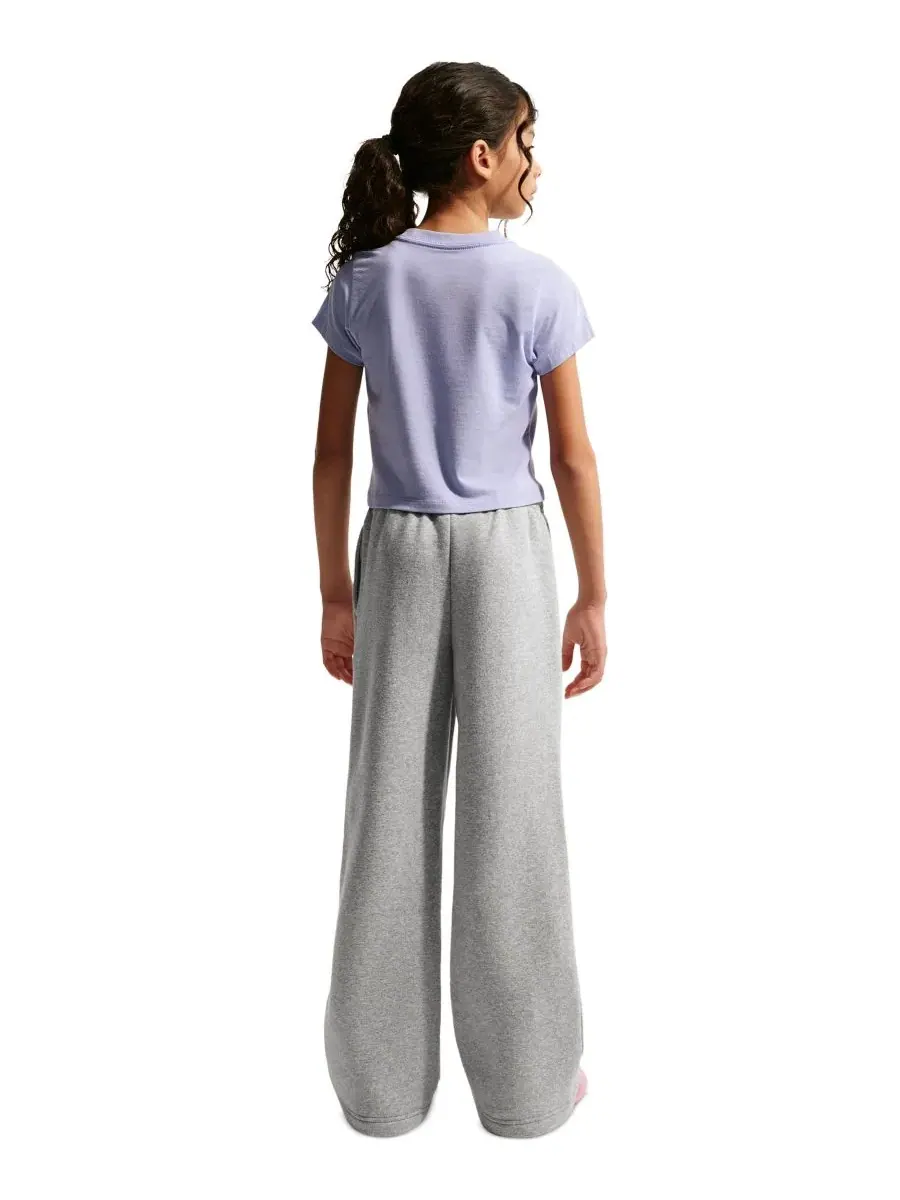 Штаны Nike Sportswear Studio Fleece Wide Leg Pants с открытым низом — изображение 5 из 5, темный серый