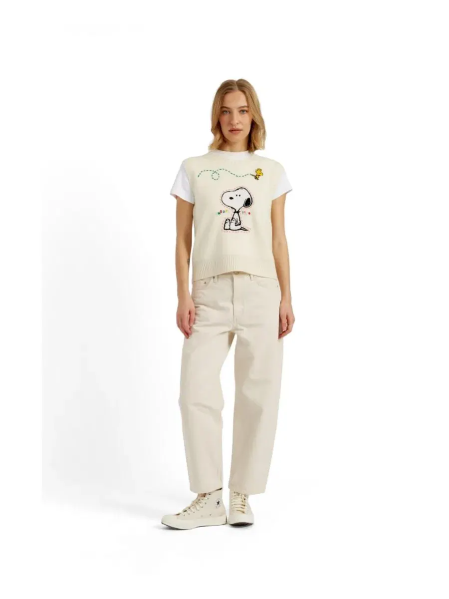 Топ с интарсией Snoopy и Woodstock Chinti & Parker