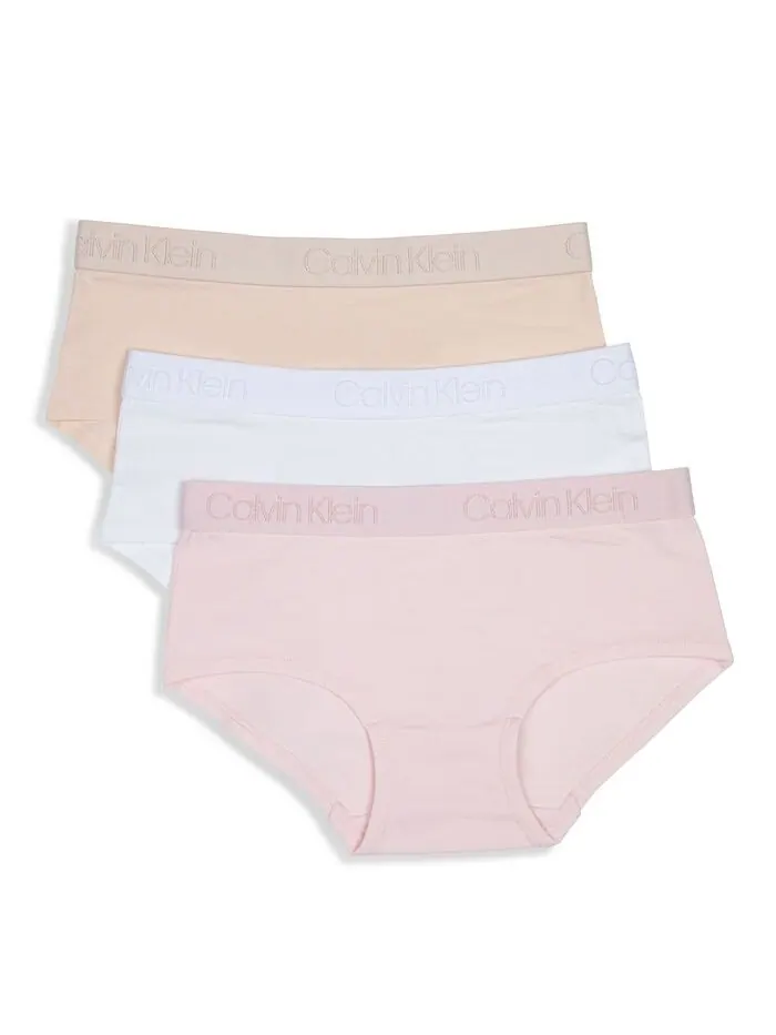 Хипстерские трусы с логотипом Big Girls, набор из 3 шт. Calvin Klein