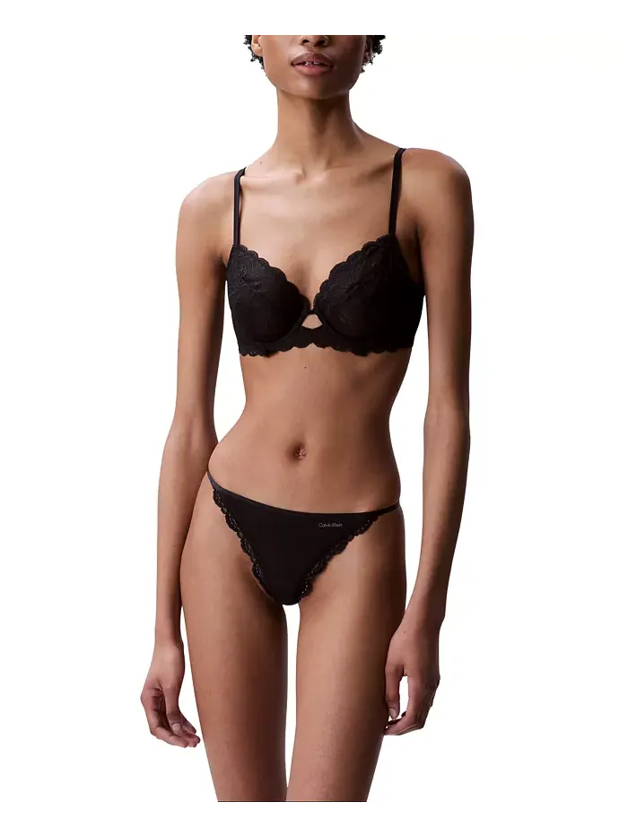 Женский бюстгальтер Sensual Stretch с кружевом, без косточек, полного покрытия QF8120 Calvin Klein — изображение 3 из 5