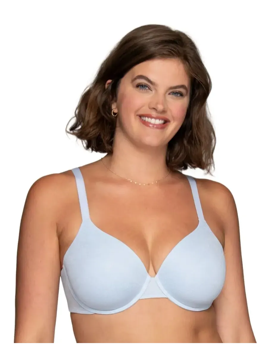 Женский дышащий бюстгальтер класса люкс со средним уровнем покрытия на косточках 75223 Vanity Fair — синий