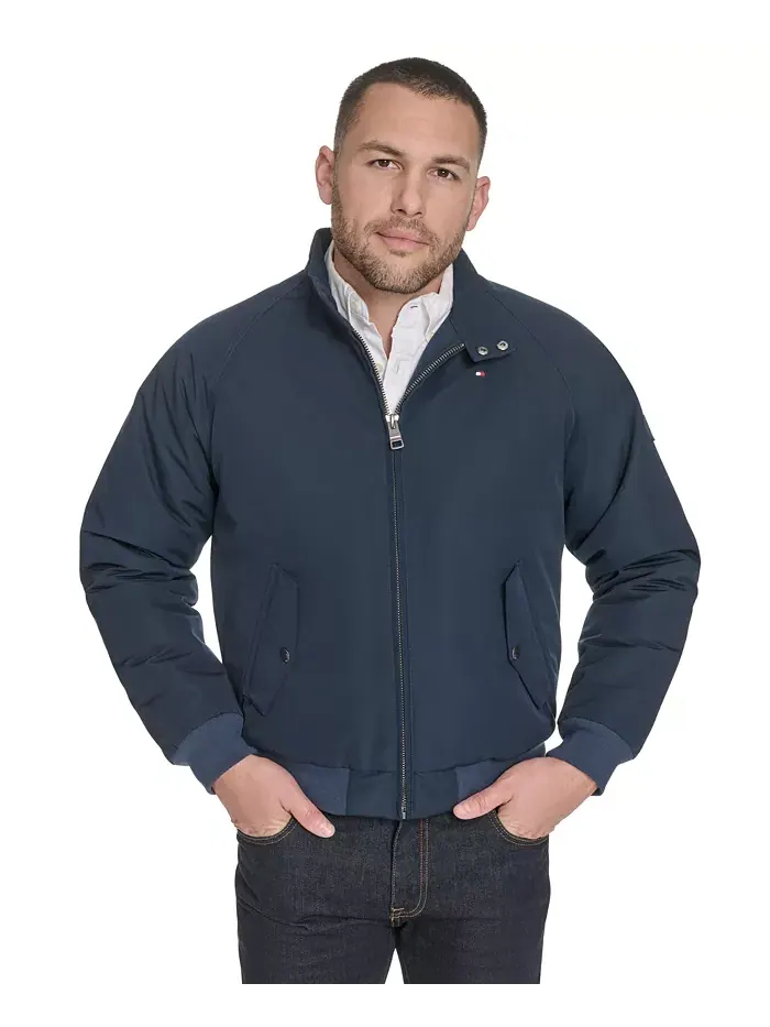 Новый современный бомбер для мужчин Tommy Hilfiger — изображение 1 из 7, синий