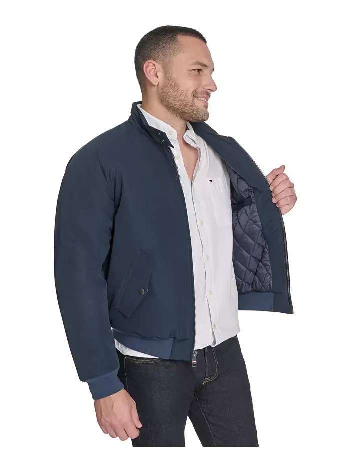 Новый современный бомбер для мужчин Tommy Hilfiger — изображение 5 из 7, синий
