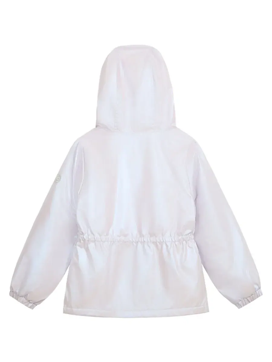 Анорак средней длины с фольгированным принтом, модель Foil Midweight Anorak Jessica Simpson — изображение 2 из 4, фиолетовый
