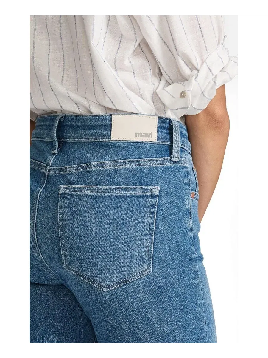 Джинсы клеш женские с заниженной талией, Vicky Mavi Jeans — изображение 3 из 4, синий