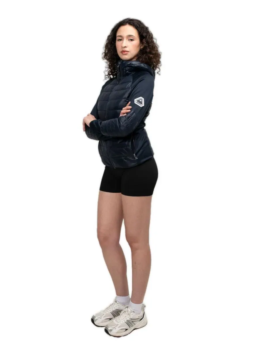 Женская куртка Calypso Hybrid Hooded Jacket JACK1T — изображение 3 из 6, темно-синий