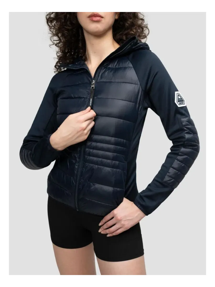 Женская куртка Calypso Hybrid Hooded Jacket JACK1T — изображение 4 из 6, темно-синий