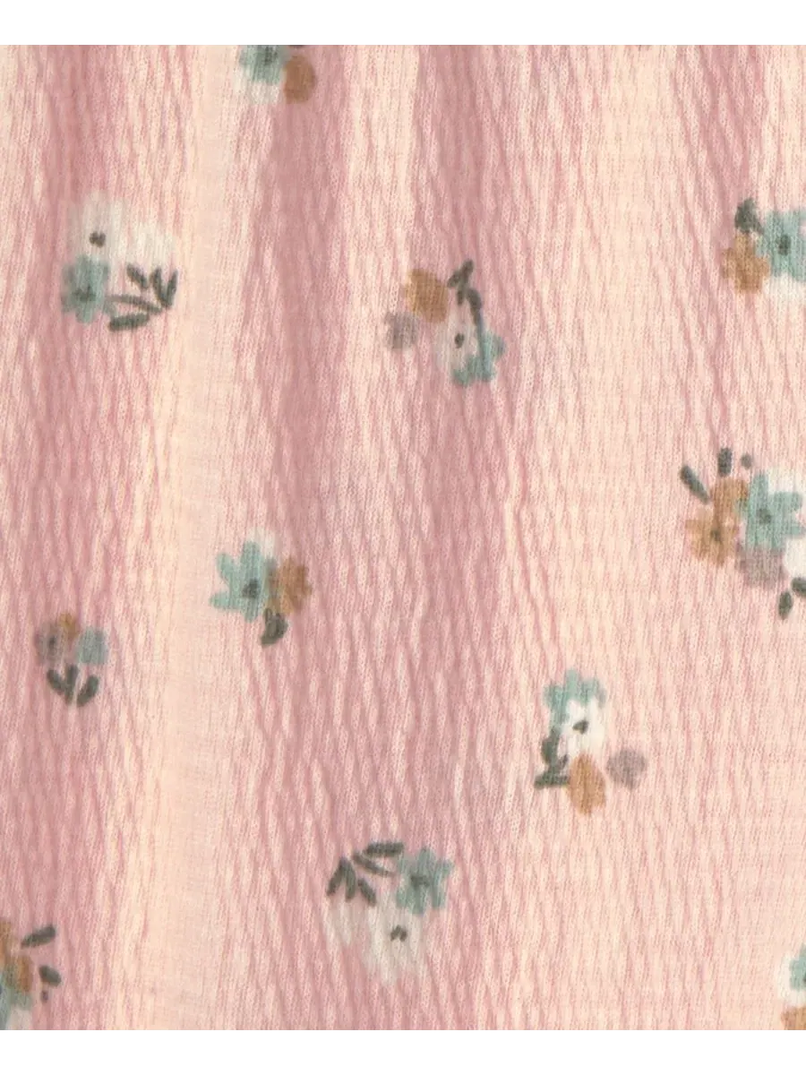 Комплект из боди и брюк с вышивкой Little Sister Floral Carter's — изображение 3 из 4, розовый