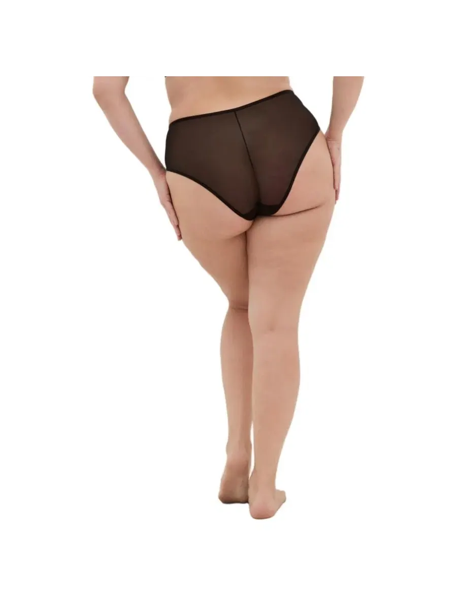 Трусы-слипы с высокой посадкой Poppy Hi Waist Cheeky Brief CITY CHIC — изображение 2 из 5, черный
