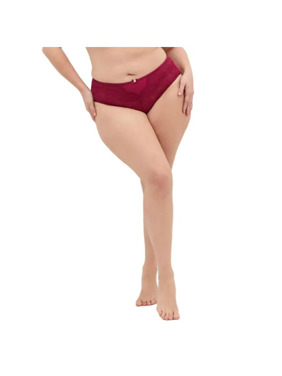 Трусы бикини с высокой посадкой Poppy Hi Waist Cheeky Brief CITY CHIC