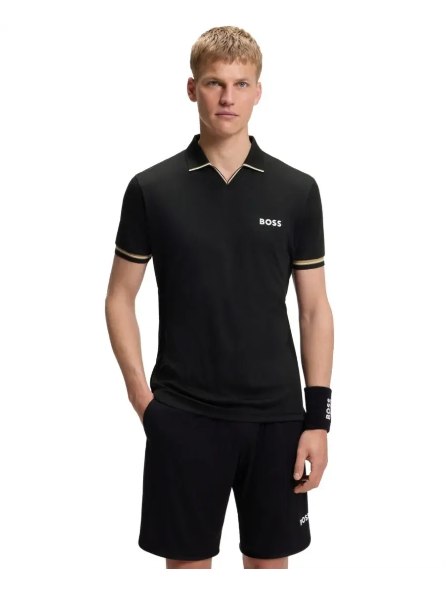 Поло с коротким рукавом, с логотипом Hugo Boss