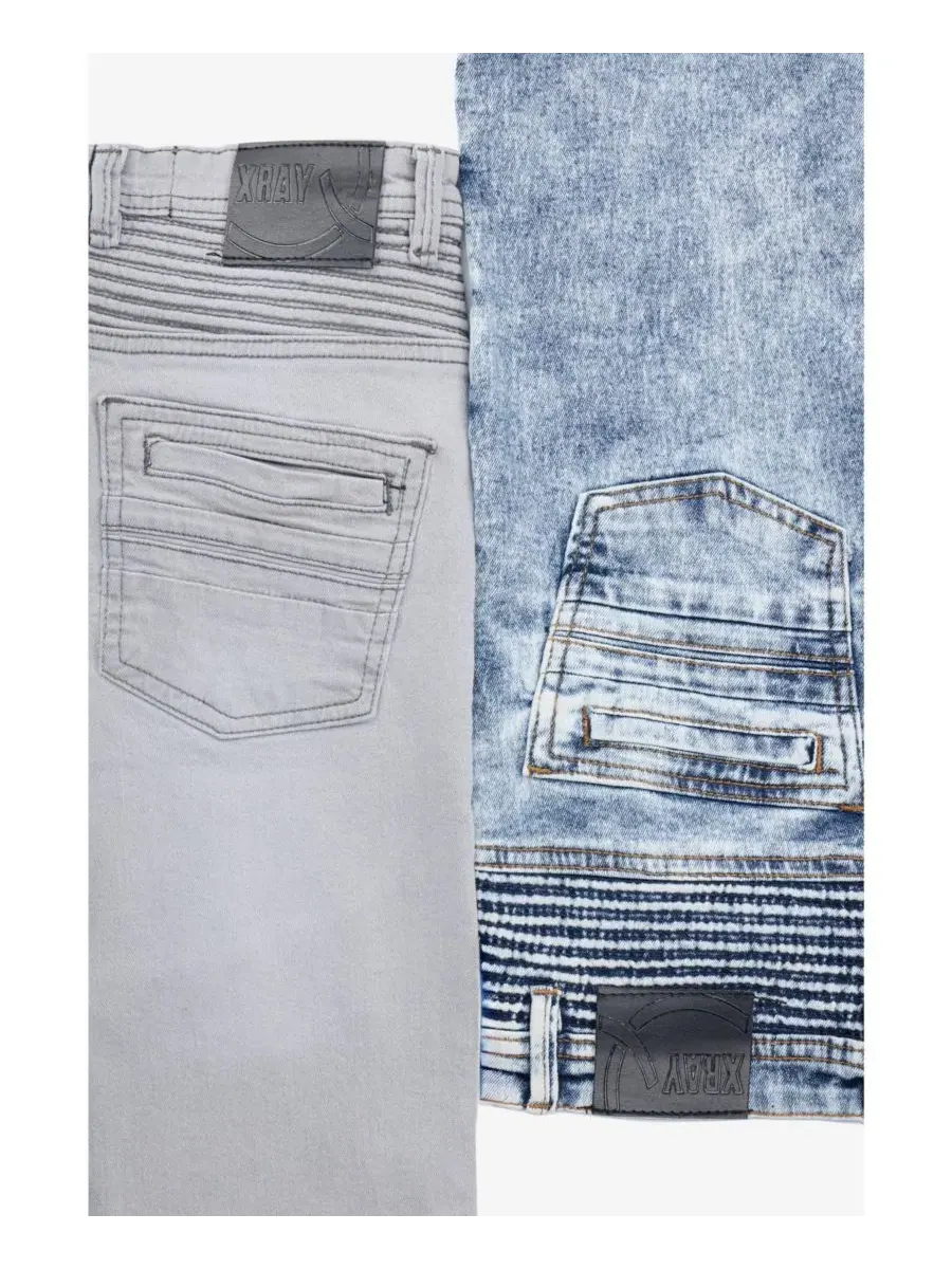 Джинсы из стрейч-денима, комплект из 2 пар, Slim Fit XRAY — изображение 6 из 7, серый