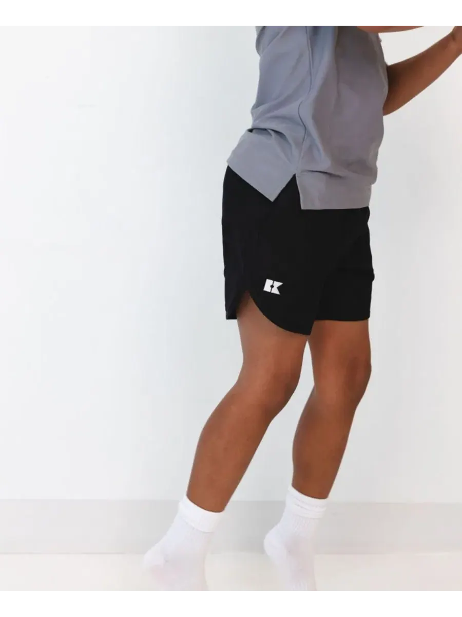 Шорты с защитой от ультрафиолета для мальчиков Boys' 2T-16 Super Short Courtside Kids — изображение 2 из 5, черный