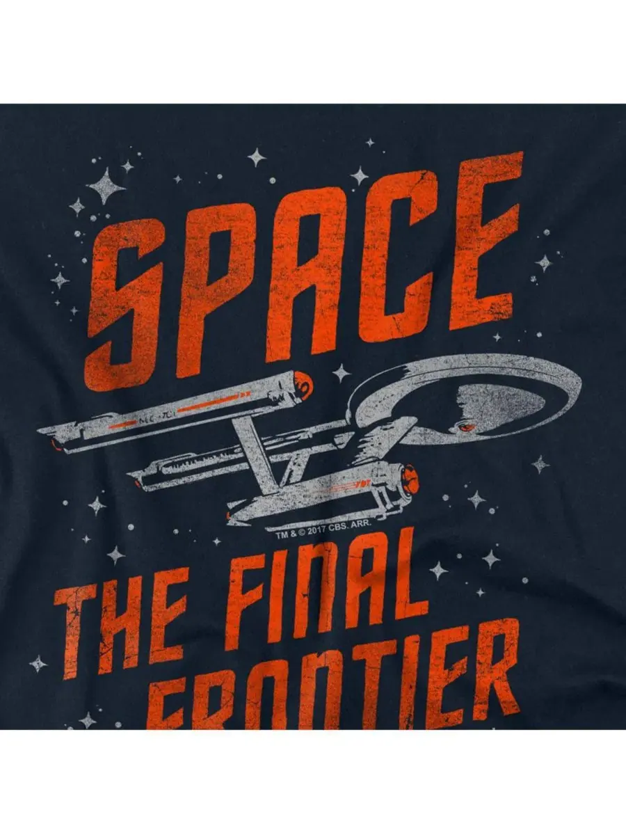 Футболка с принтом Space Travel Star Trek — изображение 3 из 3, темно-синий