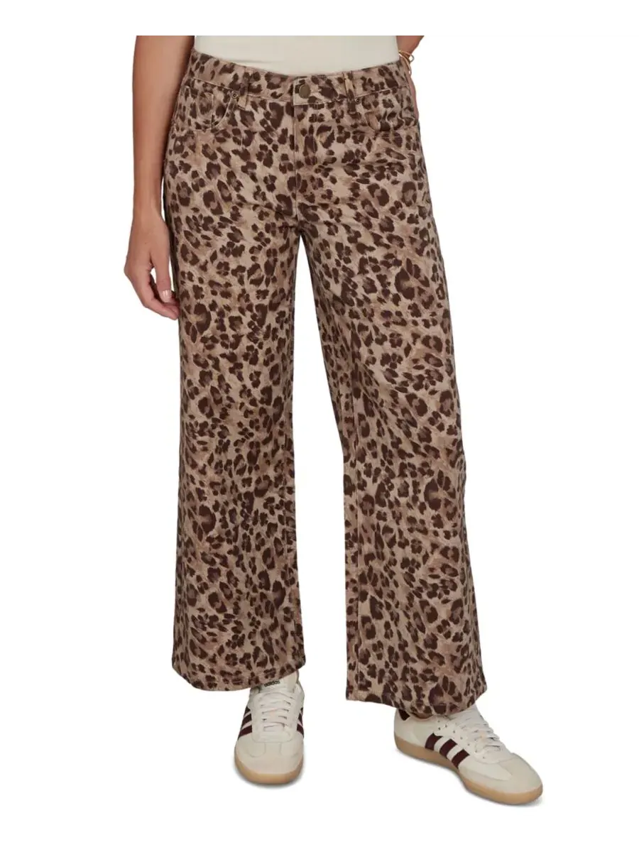 Джинсы с принтом Cheetah Wide-Leg Ruby Rd.