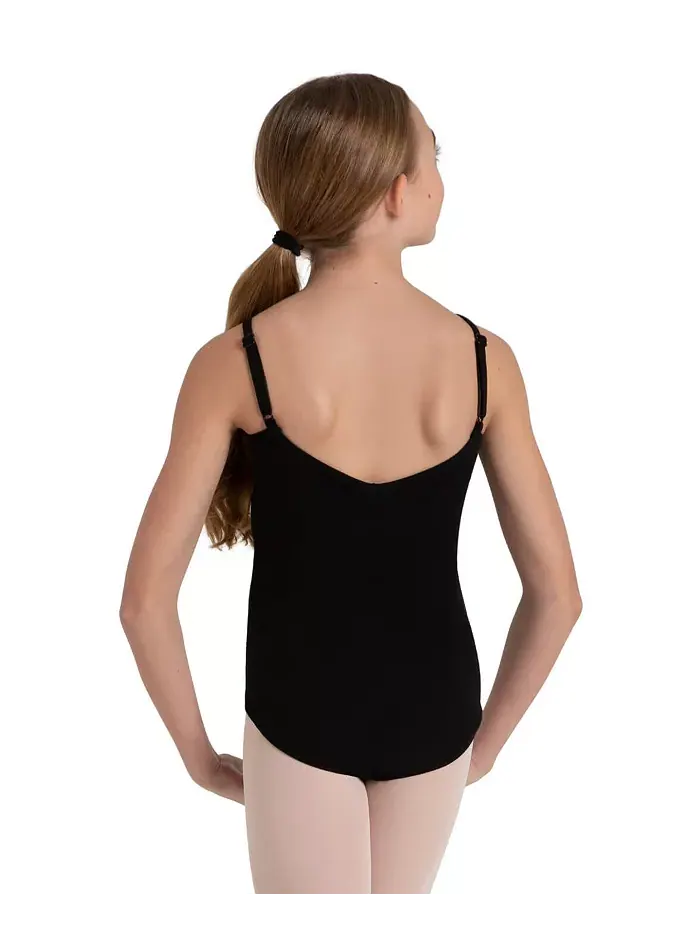 Детский топ-боди Leotard с регулируемыми бретелями Capezio — изображение 5 из 5, черный