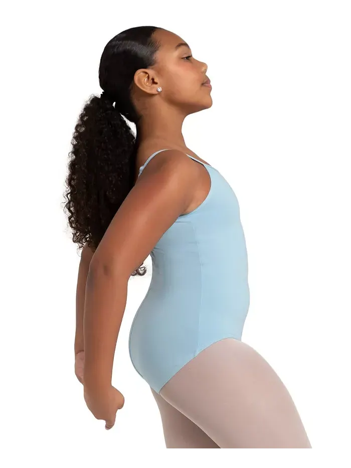 Детский топ-боди Leotard с регулируемыми бретелями Capezio — изображение 2 из 5, светлый синий