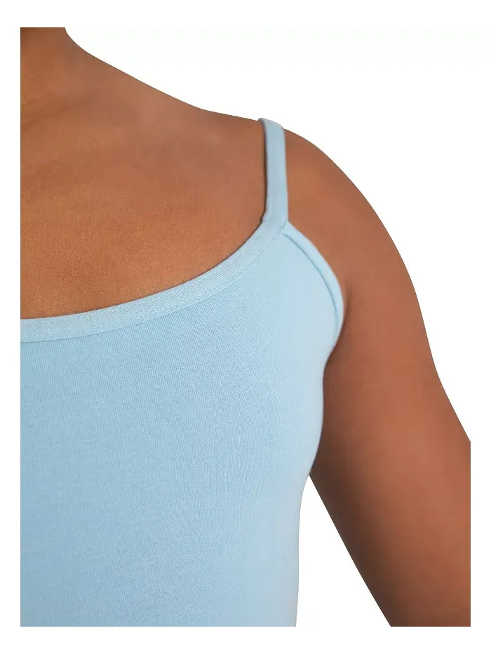 Детский топ-боди Leotard с регулируемыми бретелями Capezio — изображение 4 из 5, светлый синий