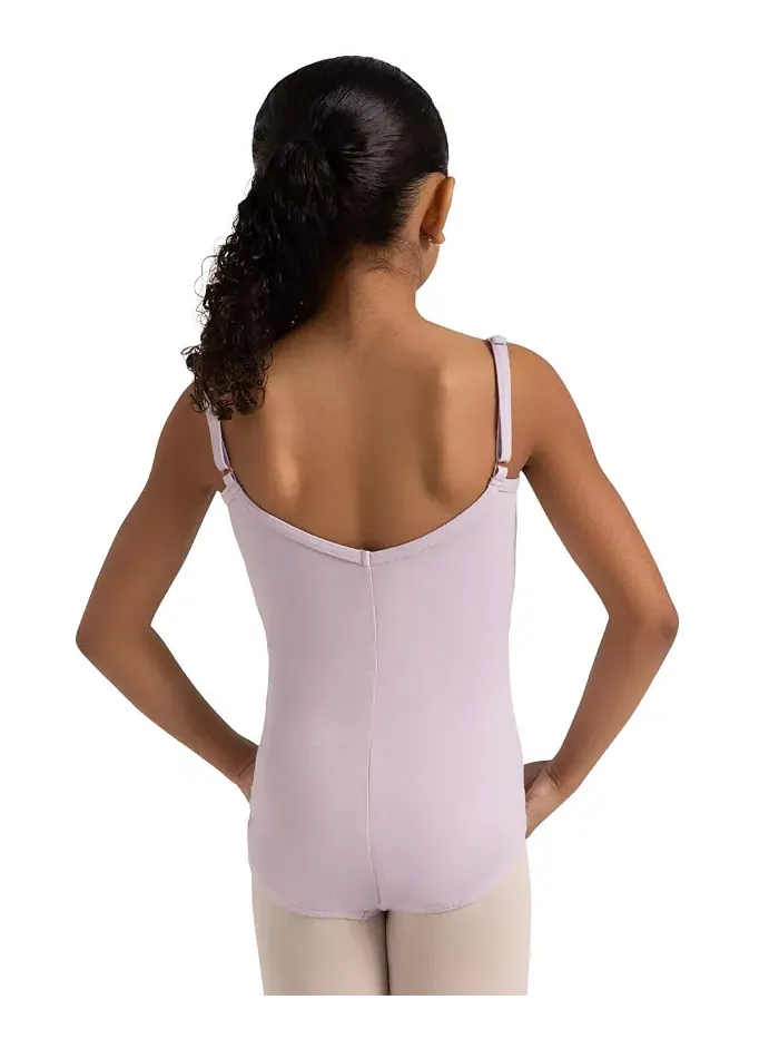 Детский топ-боди Leotard с регулируемыми бретелями Capezio — изображение 2 из 2, фиолетовый