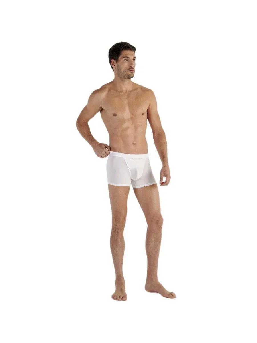 Трусы-боксеры с длинной штаниной Tencel Soft Comfort HO1 HOM — изображение 2 из 4, белый