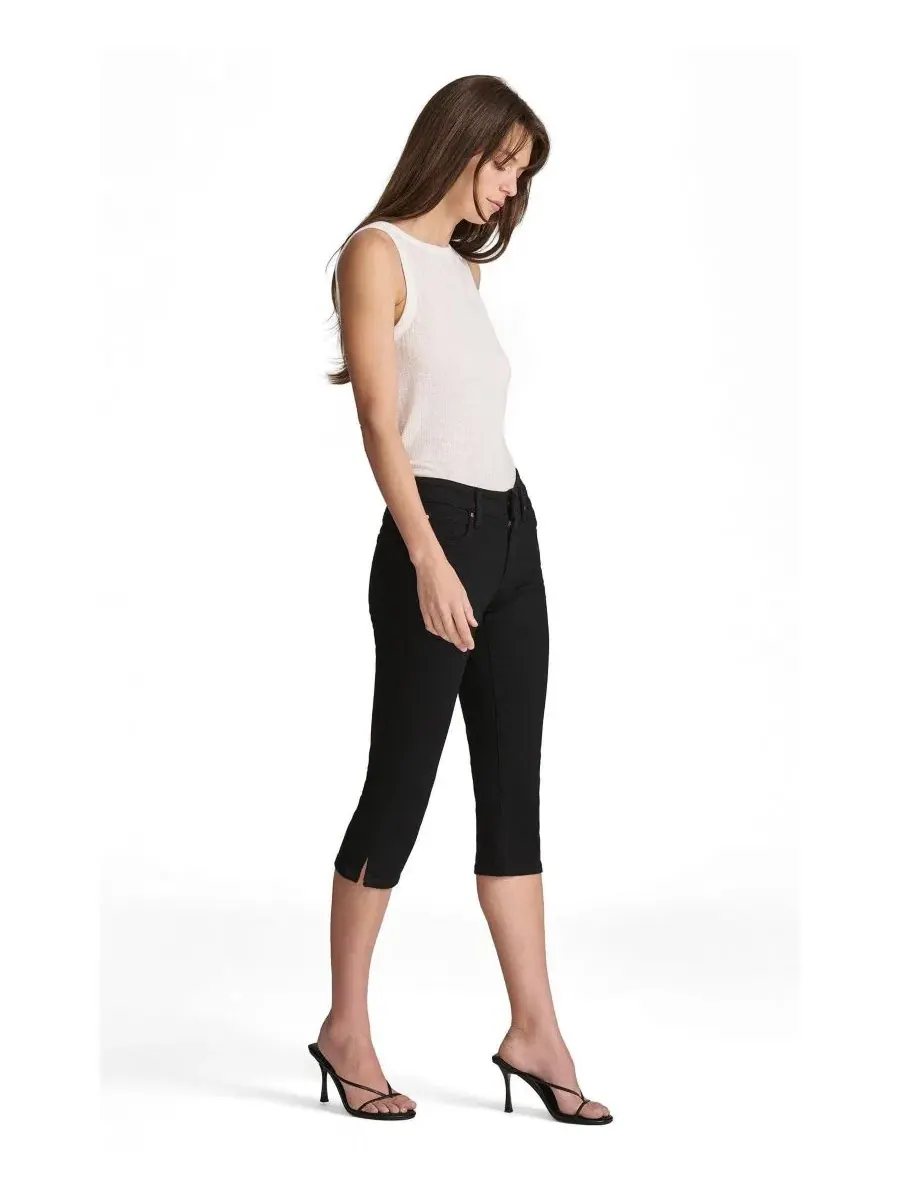 Джинсы-капри Mavi's Hilary Mid Rise Capri Mavi Jeans — изображение 2 из 5, черный синий