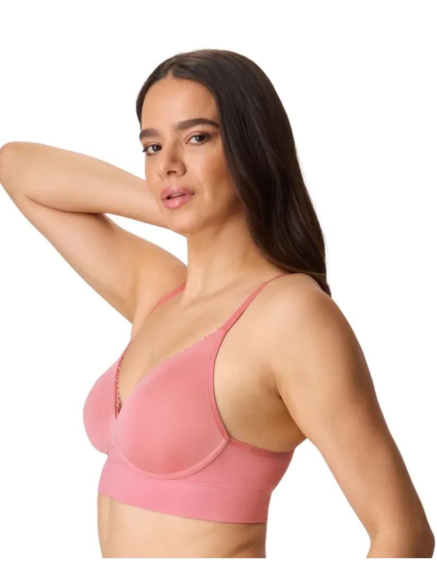 Бюстгальтер бесшовный беспроводной с мягкими чашками Maidenform — изображение 3 из 6, розовый