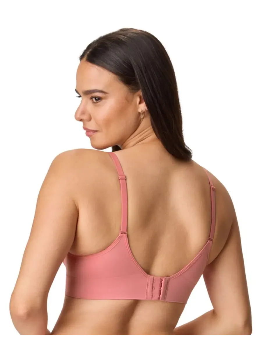 Бюстгальтер бесшовный беспроводной с мягкими чашками Maidenform — изображение 4 из 6, розовый