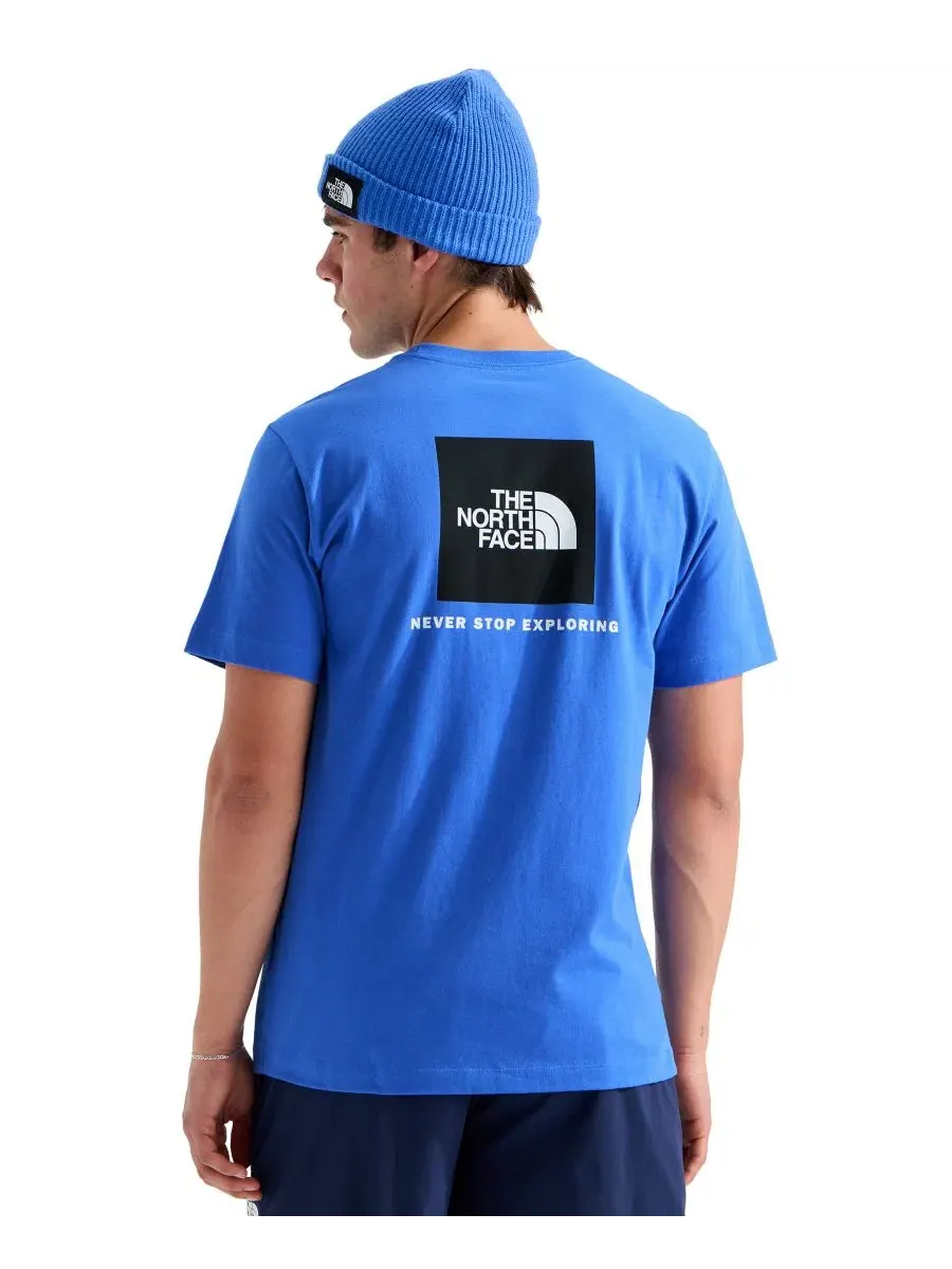 Футболка с графическим принтом Never Stop Exploring Evolution Box The North Face — изображение 1 из 3, синий