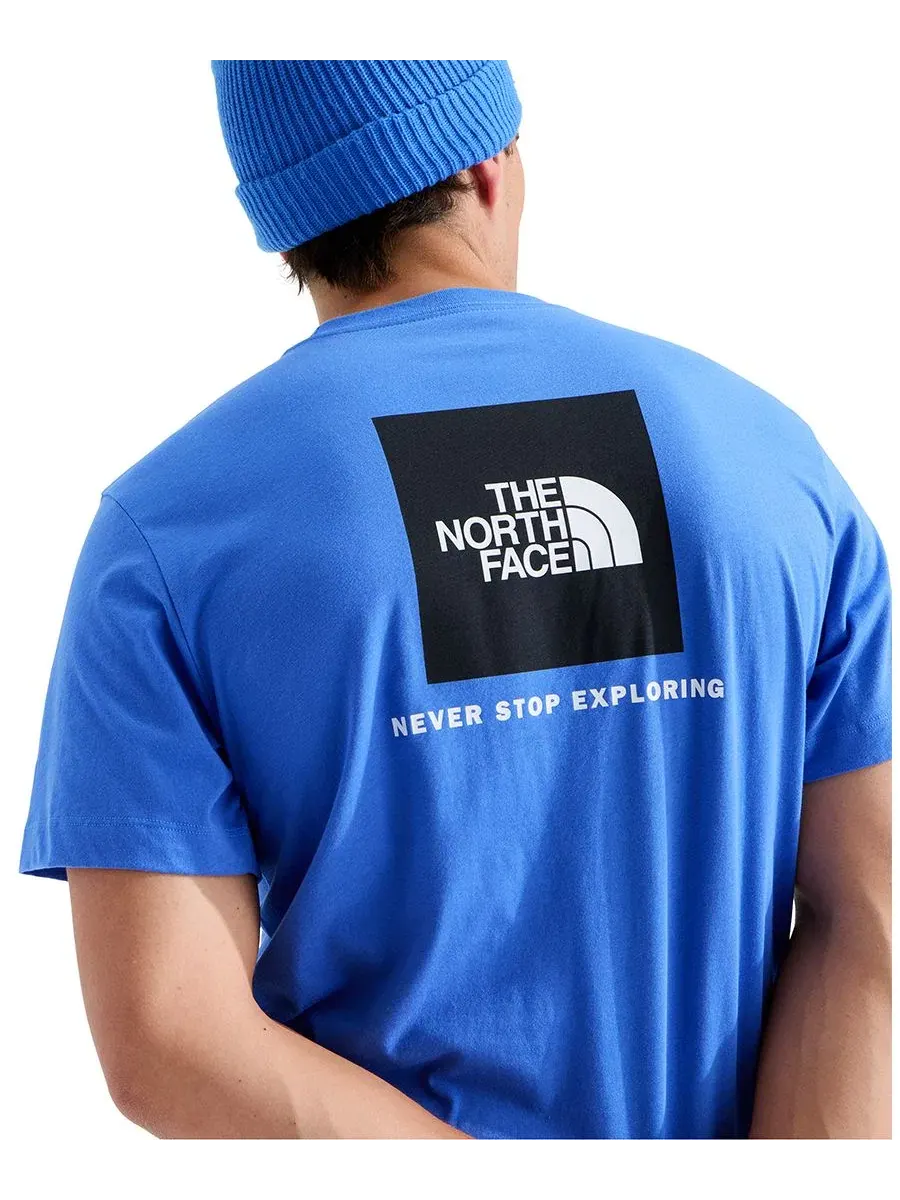 Футболка с графическим принтом Never Stop Exploring Evolution Box The North Face — изображение 3 из 3, синий