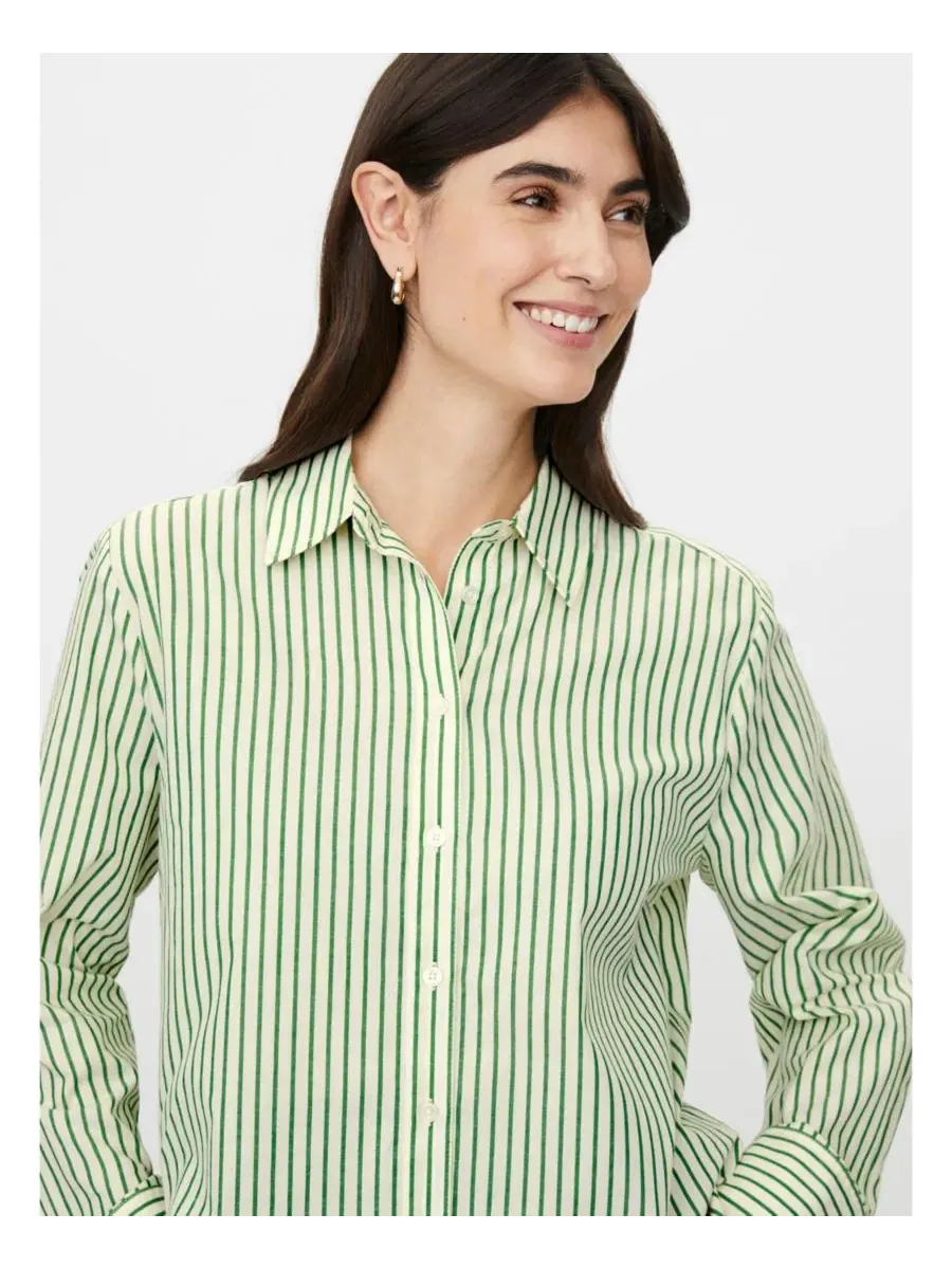 Женская рубашка Mairyelle Striped с длинным рукавом Masai Copenhagen — изображение 4 из 6, зеленый