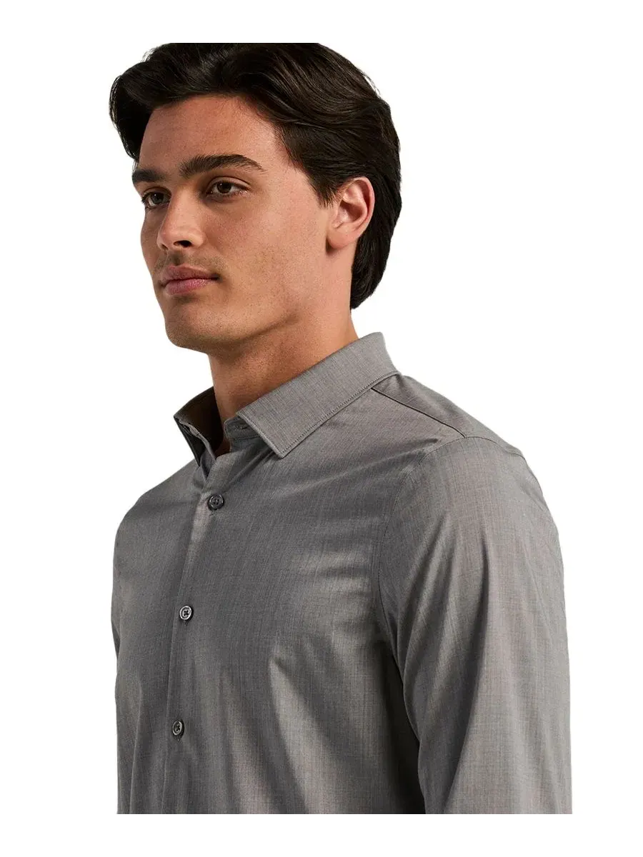 Рубашка с длинным рукавом, slim fit, Performance Twill Perry Ellis — изображение 4 из 5, магнетический