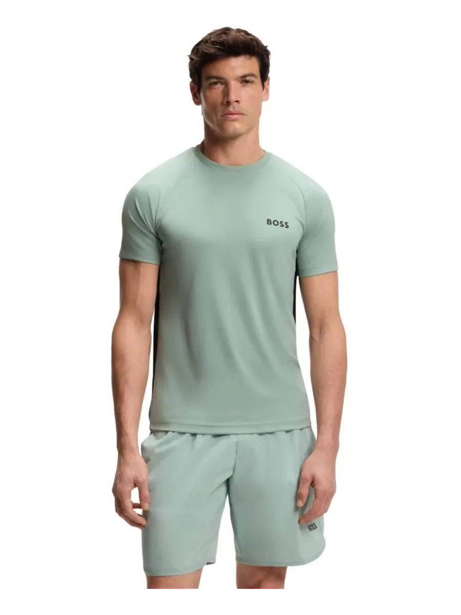 Футболка с коротким рукавом, слим-фит, с контрастным логотипом Hugo Boss