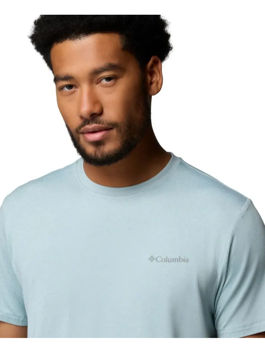 Футболка с коротким рукавом и логотипом Parsons Point Columbia, Marine Light Heather — изображение 4 из 5
