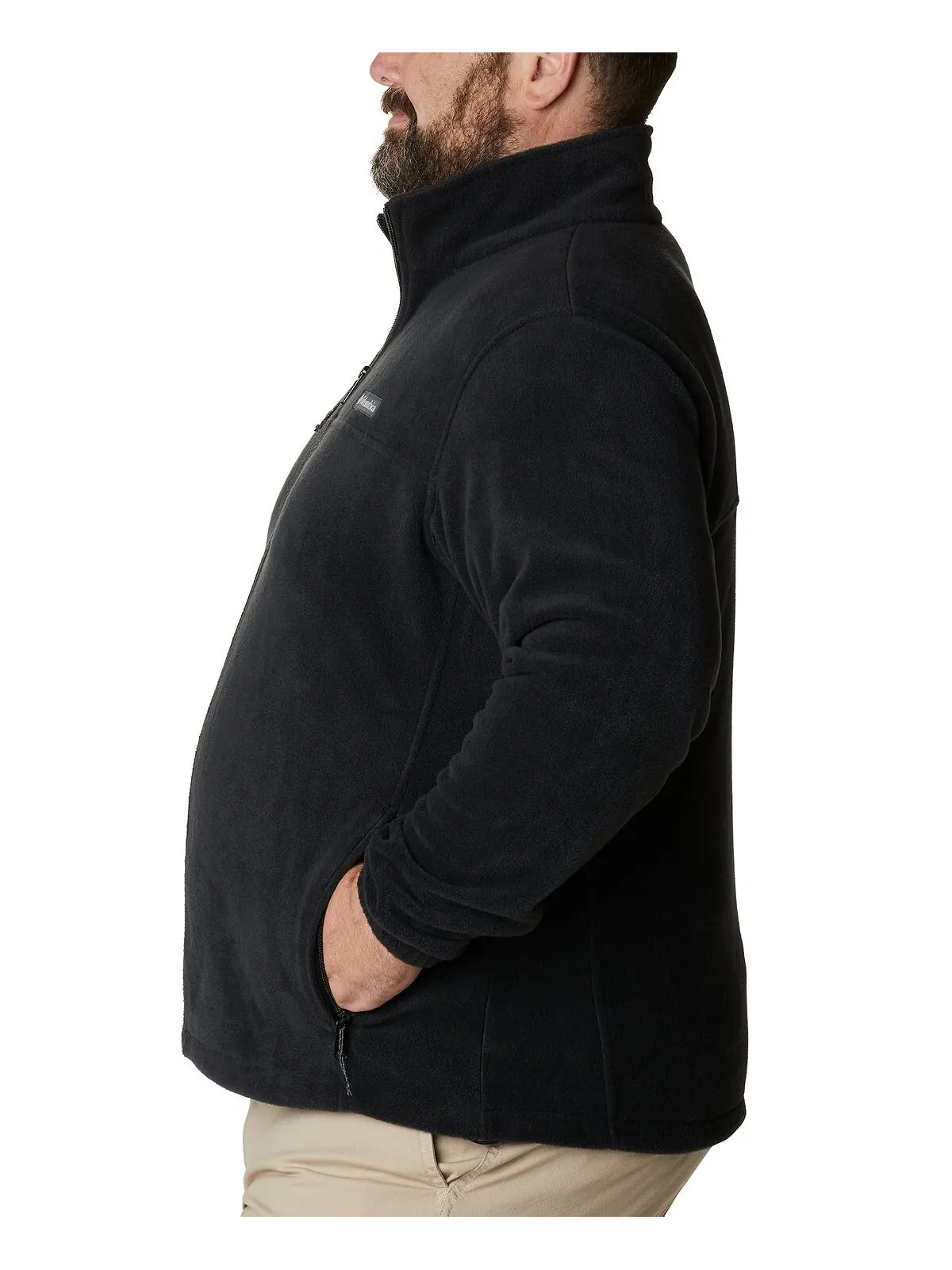 Мужская флисовая куртка big & tall steens mountain fleece Columbia — изображение 3 из 4, черный