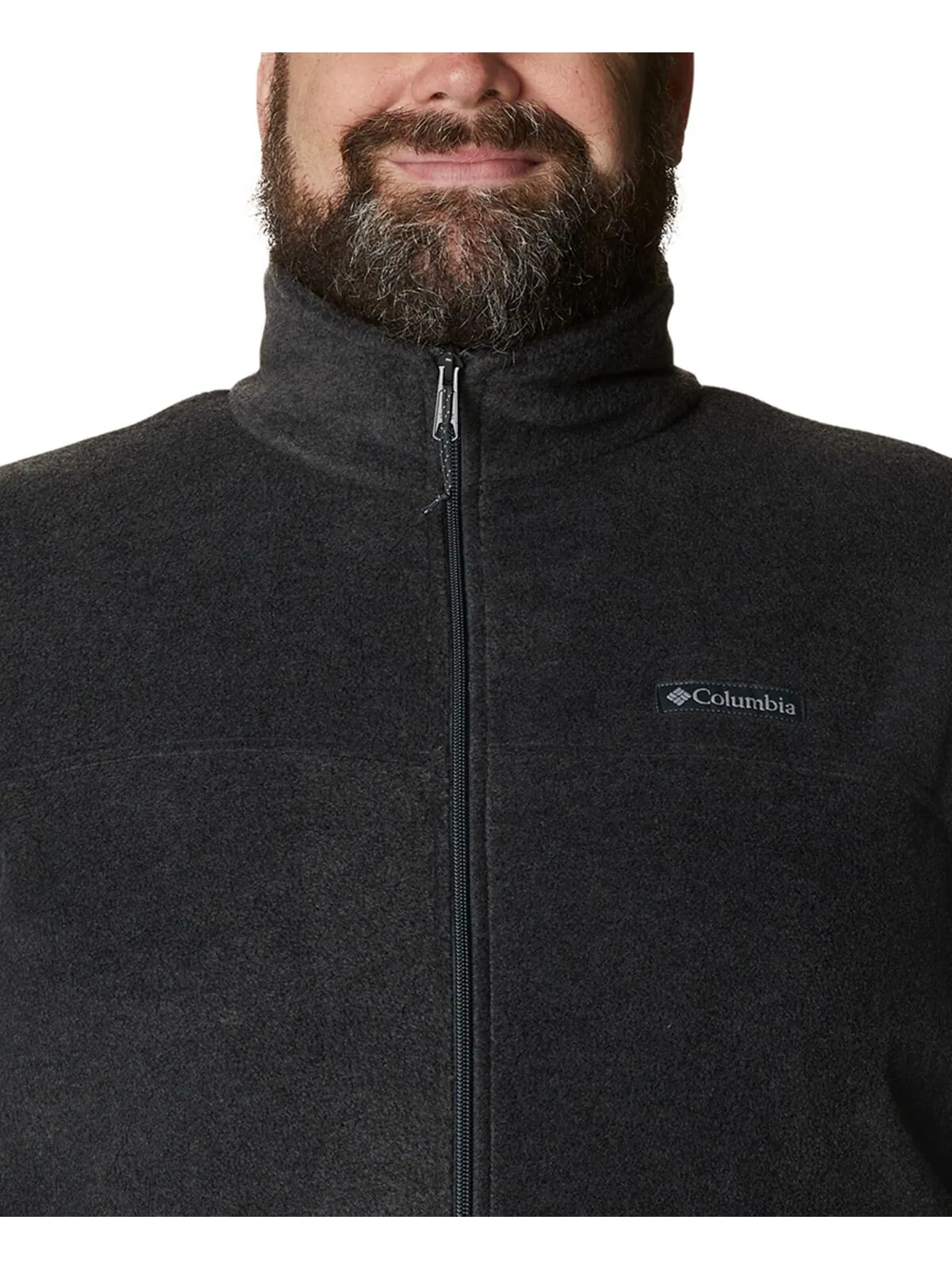 Мужская флисовая куртка big & tall steens mountain fleece Columbia — изображение 4 из 5, темно-серый